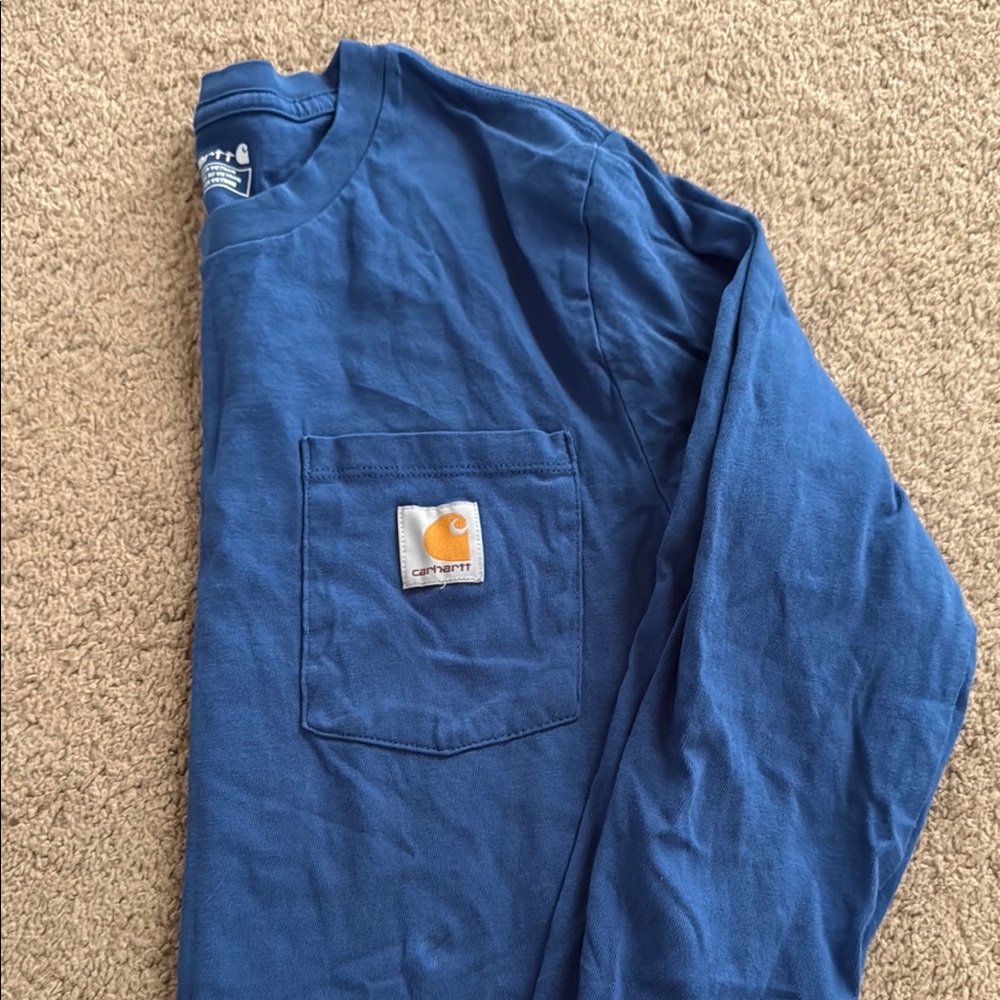 Carhartt Kids Blue Long Sleeve Tee